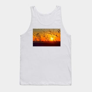 Sunset through the bushes Tank Top